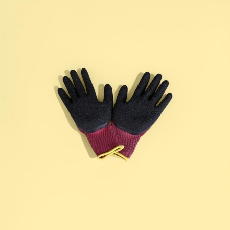 Black rubber-coated gloves, anti-slip, wear-resistant and thickened protective work labor protection supplies Black rubber-coated gloves, anti-slip, wear-resistant and thickened protective work labor protection supplies